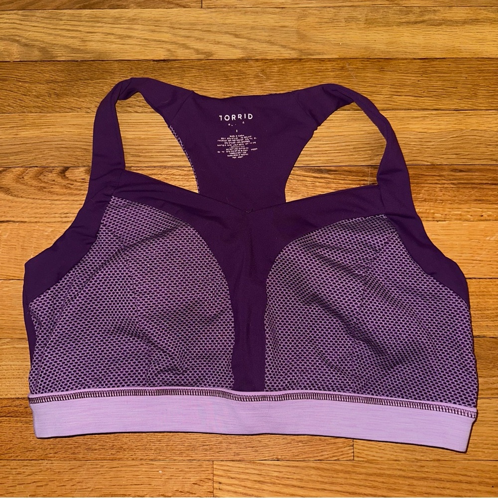 Torrid Purple Sports Bra